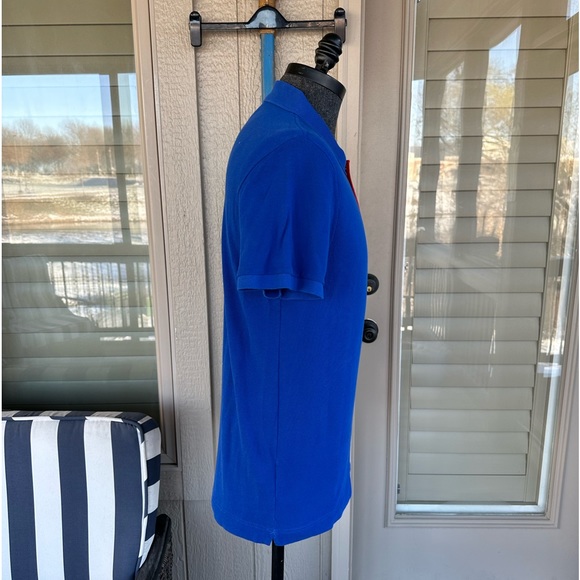 LACOSTE 🐊 Men’s All Cotton ‘Union Jack’ Pique Knit Shirt - Size EU6/US Large - Picture 7 of 12